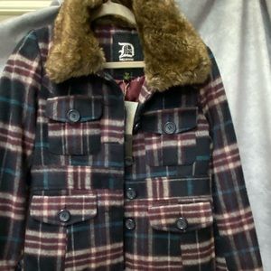 NWT Dollhouse Plaid Jacket. Medium